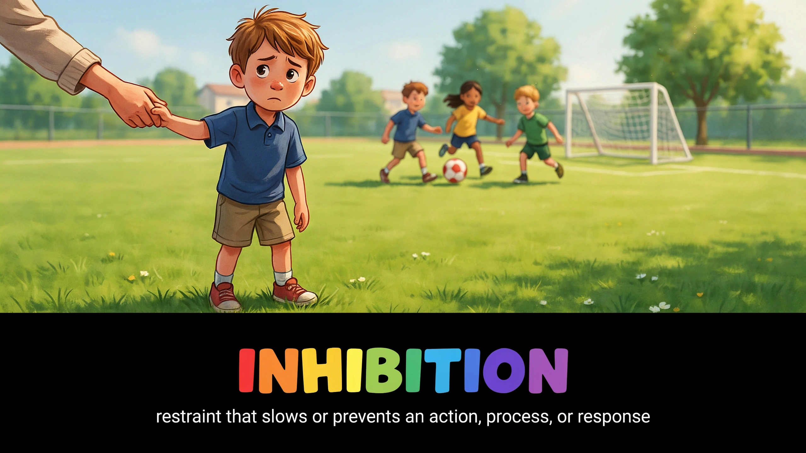 English Illustration for inhibition